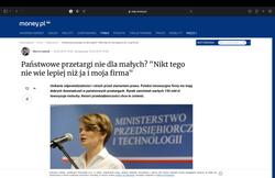 Money.pl: Państwowe przetargi nie dla małych? "Nikt tego nie wie lepiej niż ja i moja firma"