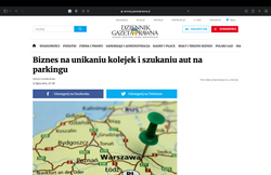 Gazeta Prawna: Biznes na unikaniu kolejek i szukaniu aut na parkingu